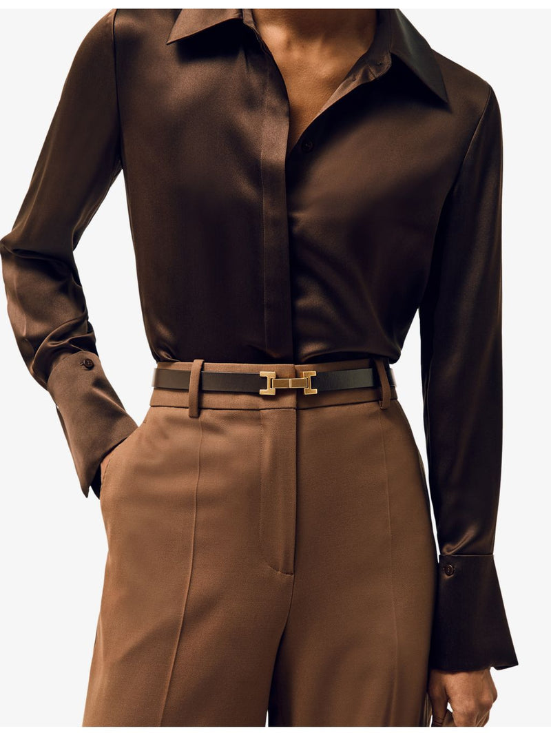 Reiss Hayley Hinge leather belt 3.5cm (British brand)