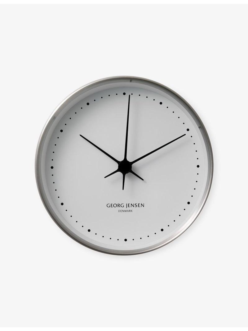 Georg Jensen stainless steel wall clock 10cm - British product