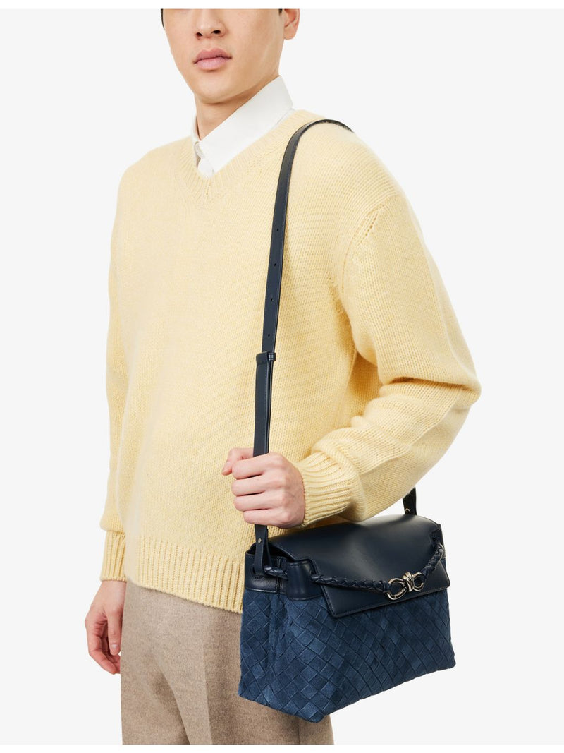 Bottega Veneta Italian suede messenger bag, UK version