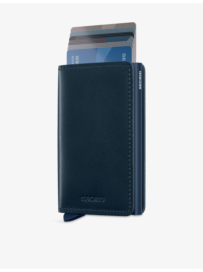 Secrid Slimwallet Original leather wallet with aluminium card protector (British brand)