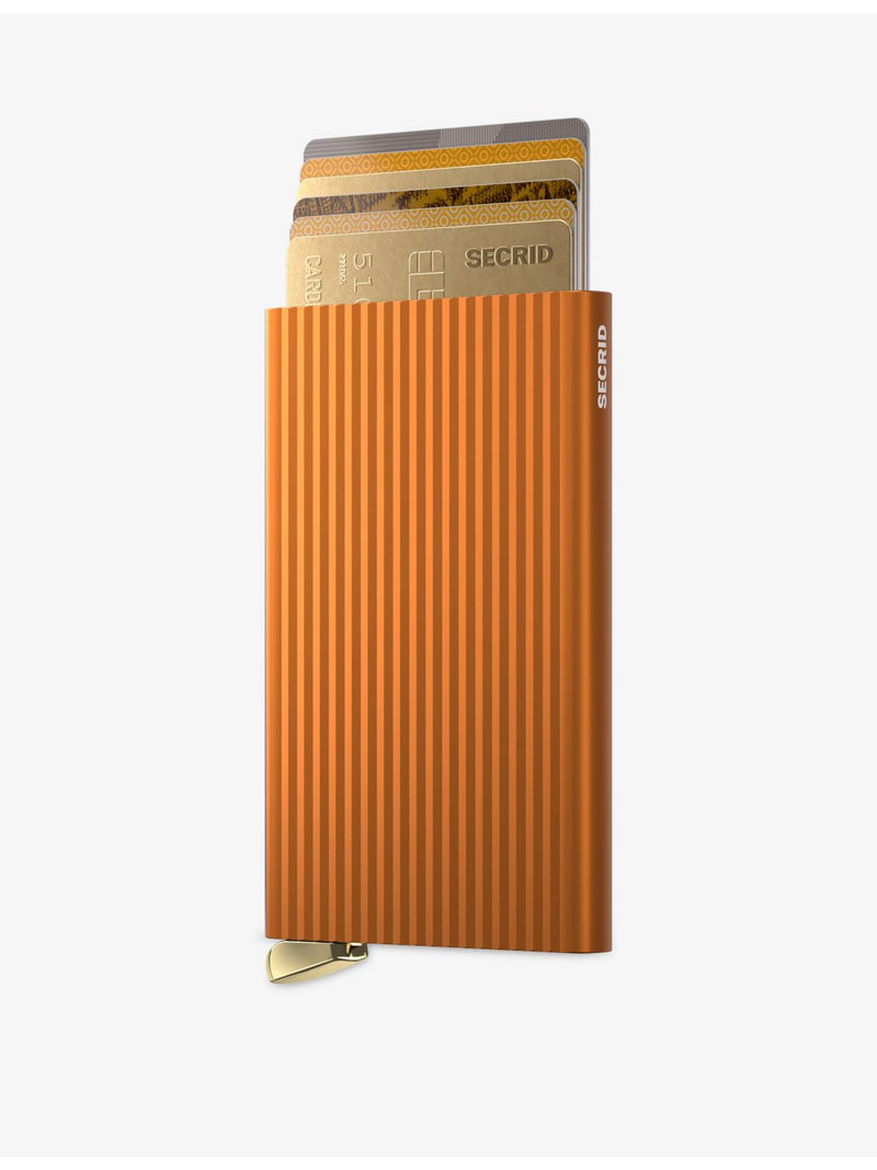 Secrid fluted premium aluminium card holder, UK version