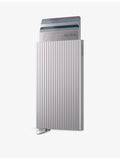 Secrid aluminium card holder with fluted design, UK version