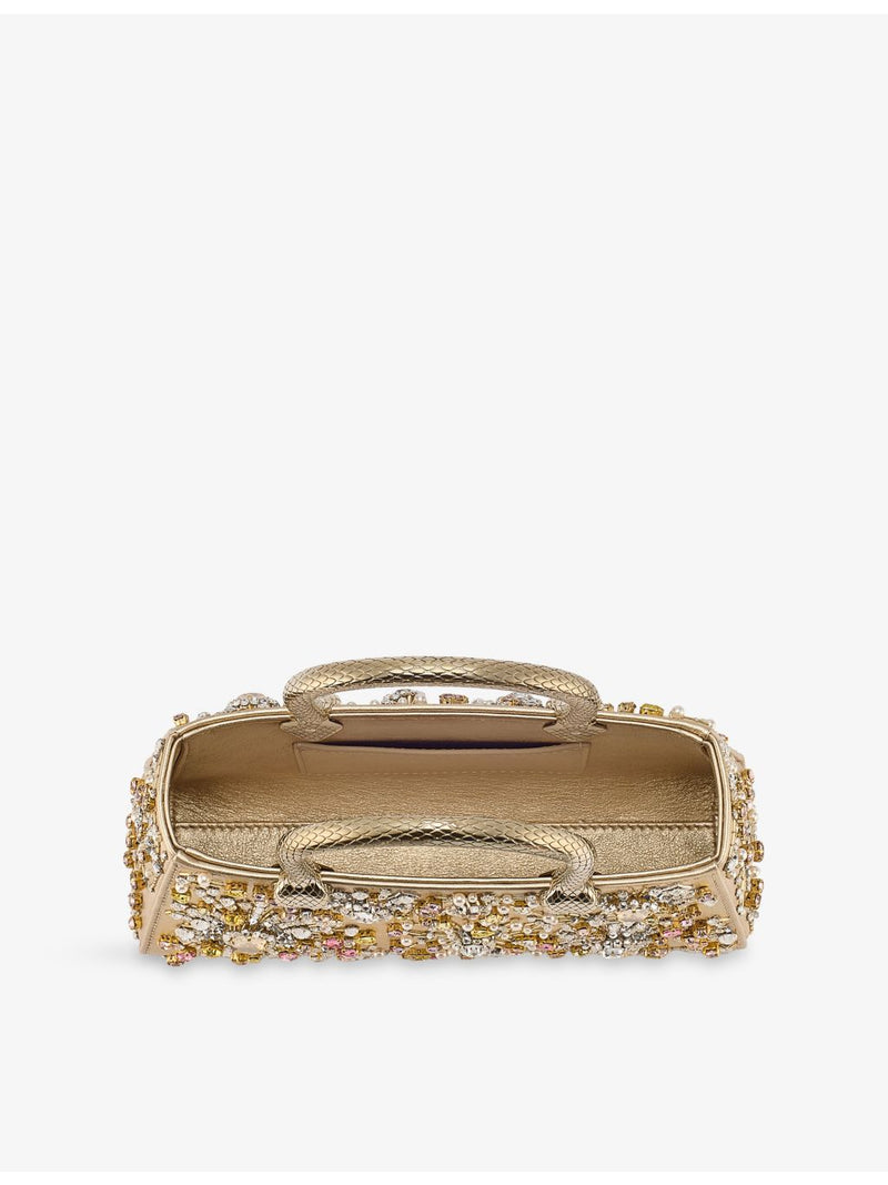 Bvlgari Serpentine Duette crystal top-handle bag, UK version