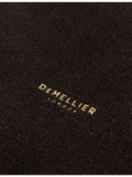 Demellier Stockholm suede shoulder handbag with rolled handles, imported from the UK