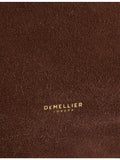 DeMellier Midi Hudson suede top-handle bag in cowhide leather (British brand)