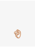 Van Cleef & Arpels 18ct rose gold mother-of-pearl diamond ring - British product
