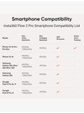 Insta360 Flow Pro 2 smartphone gimbal compact stabilizer, imported from the UK