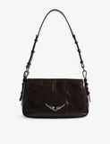 Zadig Voltaire Le Zouzou patent-leather shoulder bag 27cm - British product