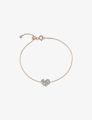 selfridges Kismet By Milka Maxi Cherish 0.07ct Baguette Diamond and 0.09ct Diamond Chain Bracelet- Buy online at McGrocer