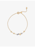 Kismet by Milka 14ct gold chain bracelet with diamond (British brand)