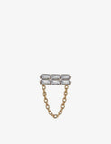 Kismet by Milka 0.06ct baguette diamond stud earrings - British product