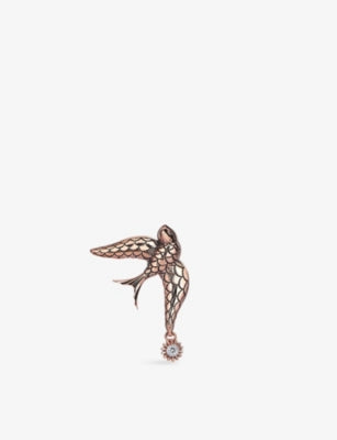 Kismet by Milka Sparrow 0.02ct diamond drop earring (British brand)