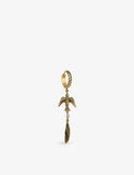 Kismet by Milka sparrow feather diamond drop huggie 0.02ct - British product