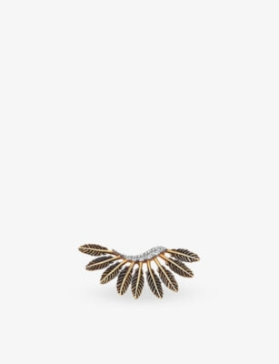 Kismet by Milka Feather Arc diamond stud earring 0.06ct, UK version