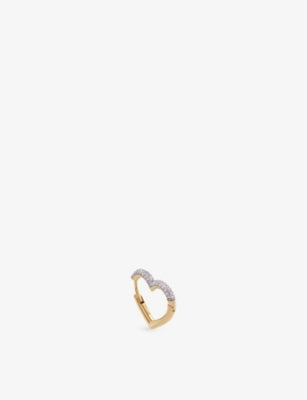 Kismet by Milka Sweetheart 0.15ct diamond hoop earring, UK version