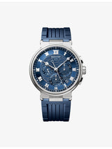 selfridges Breguet Marine Chronograph 5527 18ct White-Gold Automatic Watch 42.3mm- Buy online at McGrocer