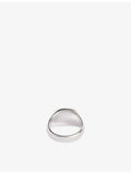 Kay tiger eye rhodium-plated sterling-silver ring (British brand)