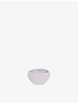 selfridges Tom Wood Kay Satin Rhodium-Plated Sterling-Silver Ring- Buy online at McGrocer