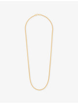 selfridges Tom Wood Curb Chain Slim 18ct Yellow Gold-Plated 925 Sterling Silver Necklace- Buy online at McGrocer