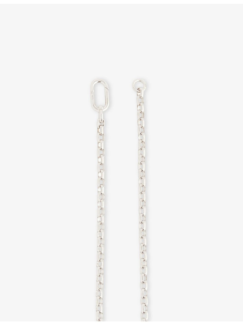 Tom Wood rhodium-plated sterling silver chain necklace 51cm, imported from the UK