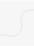 Tom Wood white rhodium-plated necklace 51.5cm, imported from the UK