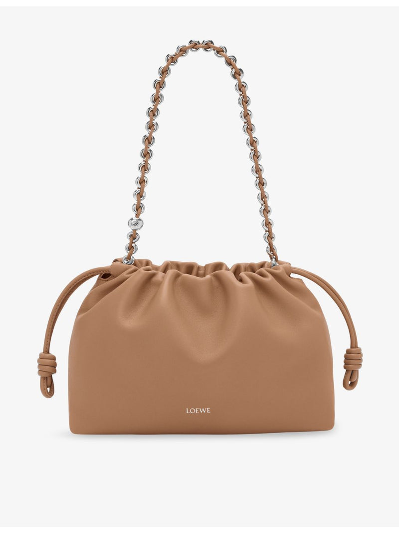 Loewe Flamenco Medium leather clutch bag, imported from the UK