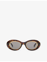 selfridges Loewe Oval Mini Anagram Oval-Frame Acetate Sunglasses- Buy online at McGrocer