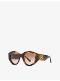 Loewe butterfly-frame acetate sunglasses, UK version