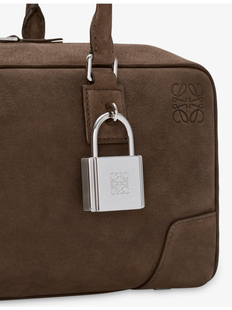 Loewe Amazona 31 cropped suede shoulder bag, UK version