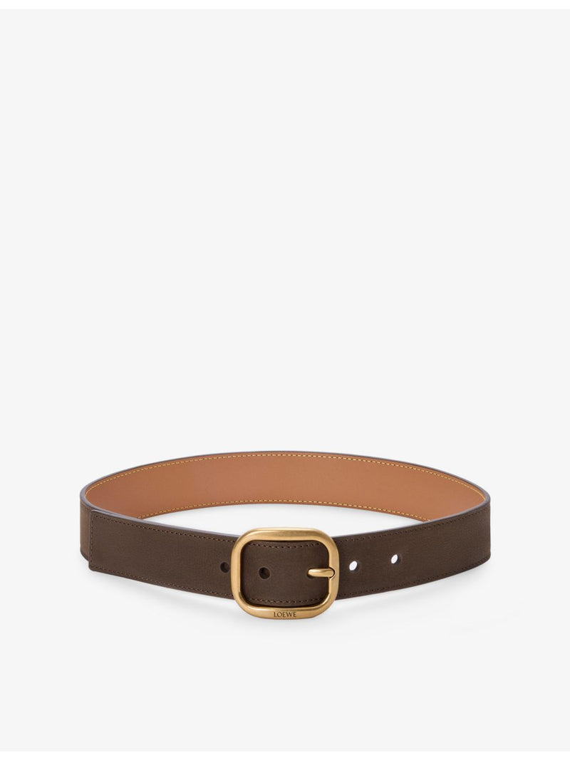 Loewe rounded leather belt 3.5cm, UK version