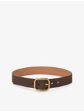 Loewe rounded leather belt 3.5cm, UK version