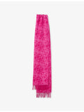 Loewe Anagram wool and cashmere scarf 180x38cm, UK version