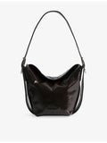 Zadig & Voltaire Baby Jane patent-leather shoulder bag, imported from the UK