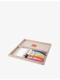 Claude Dozorme six-piece rainbow steak knife set (British brand)