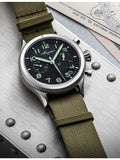 Breguet Type XX steel and leather automatic watch 42mm, UK version
