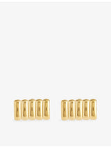 selfridges Heaven Mayhem Clemmie Maxi 18ct Gold PVD Plated Stainless-Steel Earrings- Buy online at McGrocer