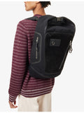 Loewe Flex Roll Top canvas suede backpack imported from the UK