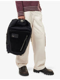 Loewe Flex Roll Top canvas suede backpack imported from the UK