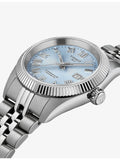 Tissot automatic watch ice blue dial 30mm, imported from the UK