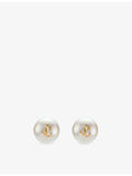 Jimmy Choo JC Maxi Pearl brass stud earrings, UK version