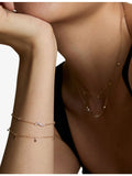 Astrid & Miyu lab-grown diamond bracelet 14ct gold, imported from the UK