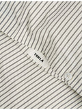 Tekla percale striped super-king duvet cover (British brand)