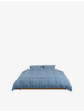 Tekla checked percale duvet cover king size, UK version