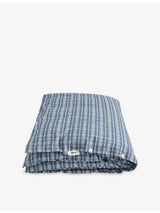 selfridges Tekla Percale Checked Cotton Duvet Cover King- Buy online at McGrocer