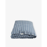 Tekla 100% cotton percale checked super-king duvet cover, UK version