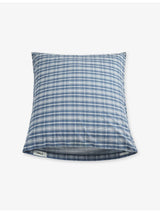selfridges Tekla Percale Checked Cotton Pillowcase Standard- Buy online at McGrocer