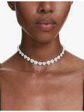 Swarovski Ariana Grande crystal choker necklace rhodium-plated (British brand)