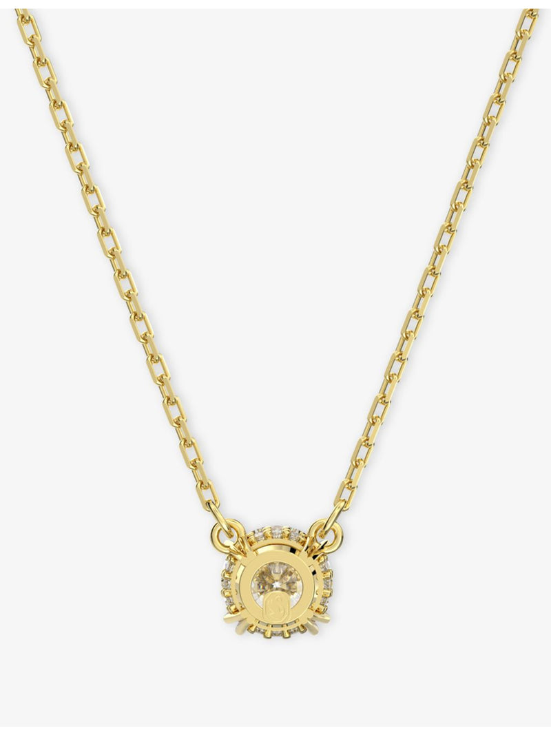 Swarovski Stilla 18ct yellow-gold plated crystal pendant necklace, UK version