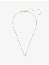selfridges Swarovski Stilla 18ct Yellow-Gold Plated Crystal Pendant Necklace- Buy online at McGrocer