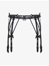 selfridges Agent Provocateur Coletta Embroidered Suspenders- Buy online at McGrocer